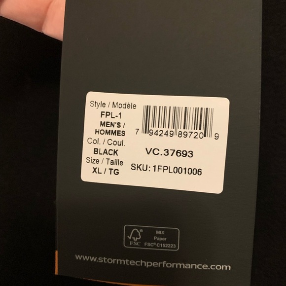 NWT Stormtech Outdoor Men's FLP-1 Shasta Tech Fleece 1/4 Zip Jacket Size… - Picture 7 of 7